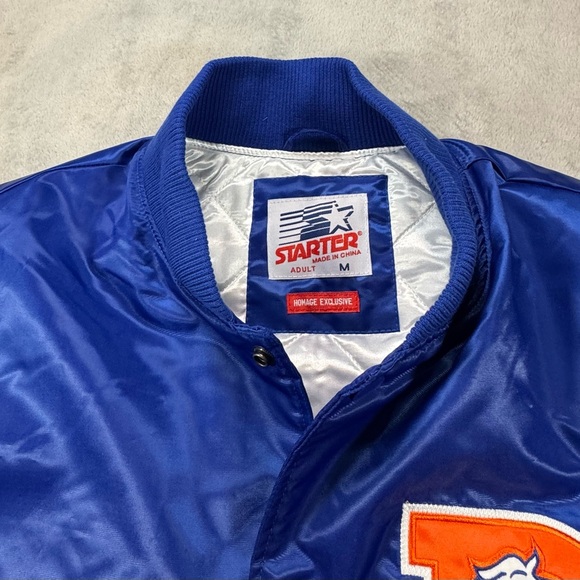 NWT Starter x Homage Exclusive Denver Broncos Satin Jacket Size Medium 🔥 - Picture 2 of 5
